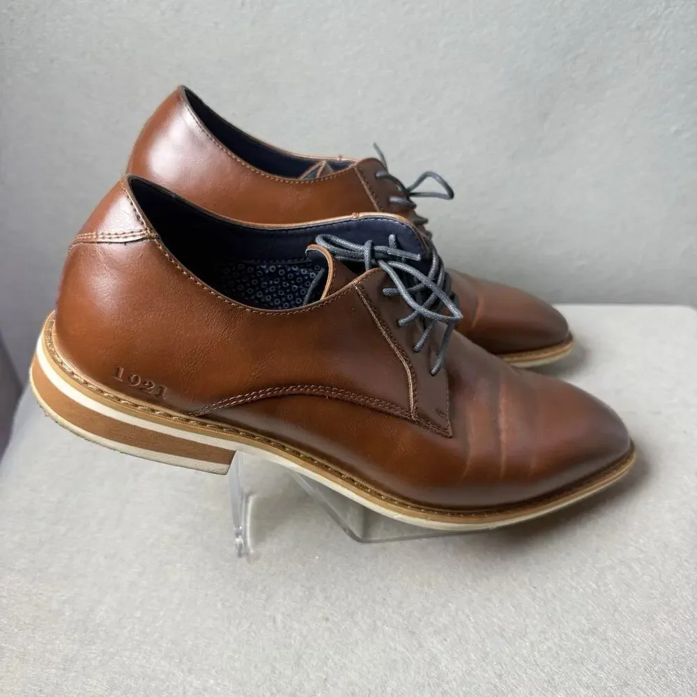 Freeman Shoes Men’s 10M Brown Derby Oxford Vance City Smart